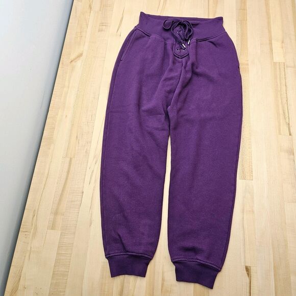 Victoria's Secret MED M Drawstring Jogger Lounge Pockets Sweatpants Purple - Picture 2 of 7